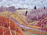 Rob Zeer, Coulee Crossing, 2002, acrylic on canvas