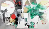 Fiona Ackerman, Chaos Theory, acrylic and spray paint on canvas