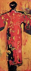 Amy Dryer, Golden Flower, 2008, oil on canvas