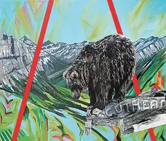 Maureen Enns, On Guard, 1993, acrylic on canvas