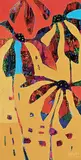 Marion Evamy, Flower Tower II, acrylic on canvas