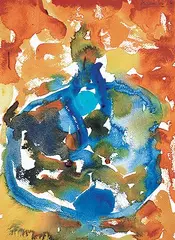 Harold Klunder, Untitled - Bottled Up, 2007, watercolour on paper