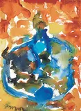 Harold Klunder, Untitled - Bottled Up, 2007, watercolour on paper