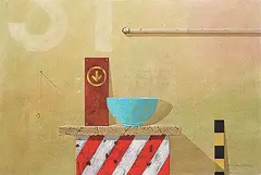 Michael Vincent Murphy, Alphabet Soup, 2002, acrylic on canvas board
