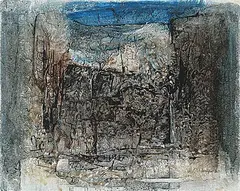 John Benjamin Taylor, Composition #4, 1964, acrylic on wood board