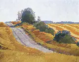 Walter Drohan, Section Road #2, 1984, oil on canvas
