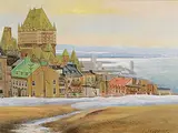Andris Leimanis, Early Spring [Quebec City], 1989, oil on canvas