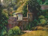 Richard S. McDiarmid, The Good Neighbour Gate, oil on wood board