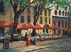 Richard S. McDiarmid, Rendezvous, oil on canvas