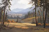 Mario Moczorodynski, Autumn in the Valley, oil on canvas