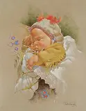 Dorothy Oxborough, Buckskin and Lace, pastel on paper
