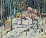 Llewellyn Petley-Jones, Algoma, 1950, oil on canvas board