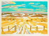 John Harold Thomas Snow, Prairie Fields #9/50, 1982, colour lithograph on paper