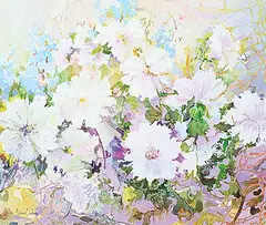 Irene Wahl, Blossoms and Buds, gouache and watercolour on paper
