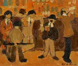 William Arthur Winter, The Pub, 1979, oil on canvas board