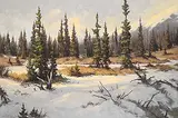 Karl E. Wood, Bow Valley Spring, oil on canvas