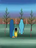 Shirley Cheechoo, Will She Come Back, 1983, acrylic on canvas