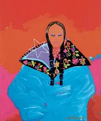 Lee Claremont, Shades of Sunset, 2021, acrylic on canvas