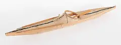 George Evaglok, Untitled - Sealskin Kayak, sealskin sculpture