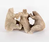 Norman Qumuatuq, Pulling Game, 1979, bone carving