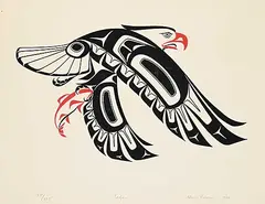 Glen Rabena, Eagle #201/225, 1980, colour silkscreen on paper