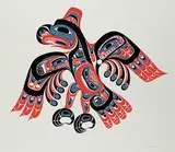 Bill Reid, Haida Thunderbird - Skiamsm #193/195, 1981, colour silkscreen on paper