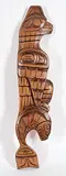 Rodney and Garry Thomas, Thunderbird and Whale, 1991, wood carving