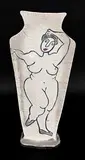 Bonnie Anderson, Untitled - Dancing Woman Vase, glazed ceramic
