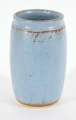 Walter Gibson Dexter, Untitled - Periwinkle Cylinder Vase, glazed ceramic