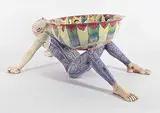 Dan & Nisha Ferguson, Untitled - Acrobat Bowl [LOT OF TWO], 1993, painted ceramic sculpture