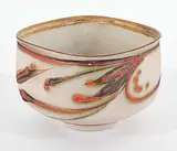 Robin Hopper, Untitled - Square Vase with Branch Design, glazed ceramic