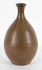 John A. Porter, Untitled - Avocado Bottle Vase, glazed ceramic