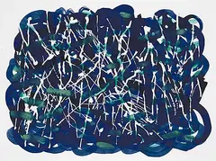 Dagmar Dahle, Winter, 2022, gouache on paper