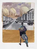 Leanne Elias, Waiting, 2020, collage on paper