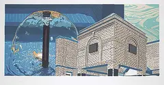 Morgan Melenka, a provisional vista II #3/6, 2022, colour silkscreen on paper
