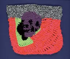 Shanell Papp, Soft Skull, After Andy Warhol, 2023, textiles