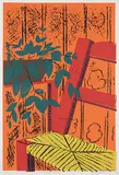 Margarite Timmerman, Plant and Chair #2/7, 2000, colour silkscreen on paper
