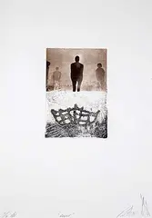Peter von Tiesenhausen, Event #18/18 E/V, 2002, colour etching and wood block on paper