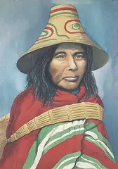 Georgina M. Abrams-Lytton, The Salish Girl, watercolour on paper
