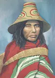 Georgina M. Abrams-Lytton, The Salish Girl, watercolour on paper