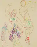 Marc Chagall, Le Ballet: Daphnis et Chloe, 1969, colour lithograph on paper