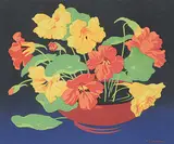 A. J. Casson, Untitled - Floral Arrangement, colour silkscreen on paper