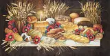 Larisa Sembaliuk Cheladyn, Our Daily Bread, watercolour on paper