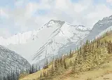 Earl Cummins, Fairholme Range, watercolour on paper