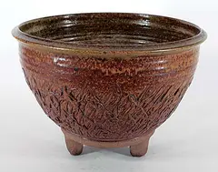 Ted Diakow, Untitled - Three Legged Bowl, glazed ceramic