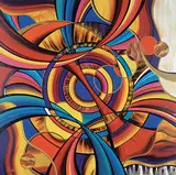 Shirley Elias, Worth the Risk, acrylic on canvas