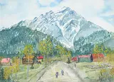 Wilma Feddema, Banff 1888, watercolour on paper