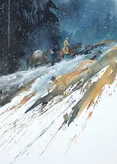 Graham Flatt, Nearing the Top, watercolour on paper