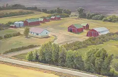 Dean R. Francis, Untitled - Springbank Farm, acrylic on canvas
