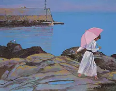 Robert Genn, Magic Hour at Trevignon II [Brittany], acrylic on canvas